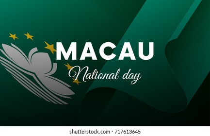 Macau National day. Vector illustration.