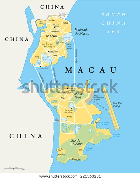 map for macau