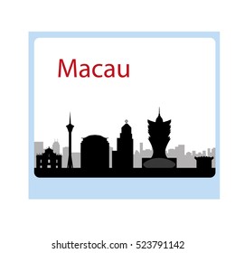 Macau skyline city