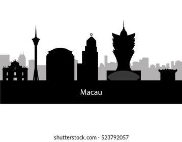 Macau skyline city