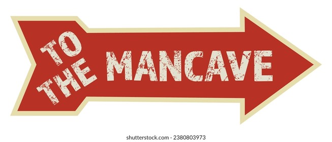 To The MACAVE Arrow Sign - Vector Illustration