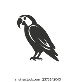 Macaw bird Icon on White Background - Simple Vector Illustration