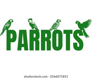 Macaw logo , website parrot logo, Vector flying macaw bird Simple birds illustration. Parrot silhouette template sign Stamp symbol Sketch. cute green parrot site banner WordPress logo birds texture 
