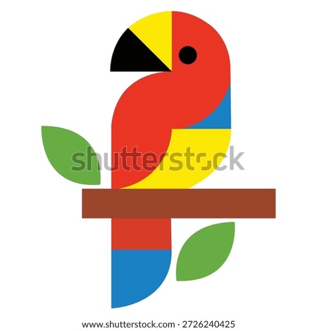 macaw parrot flat icon. You can be used macaw parrot icon for several purposes like: websites, UI, UX, print templates, vector illustrator