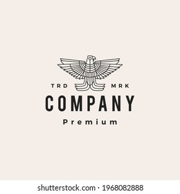 macaw parrot hipster vintage logo vector icon illustration