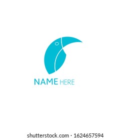 the macaw parrot logo is blue