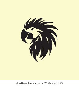 Spix’s Macaw parrot silhouette illustration art