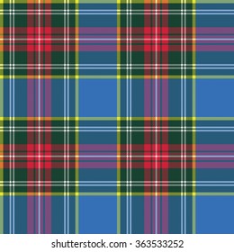 macbeth tartan kilt fabric textile pattern seamless.Vector illustration. EPS 10. No transparency. No gradients.