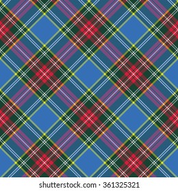 macbeth tartan kilt fabric texture diagonal seamless pattern.Vector illustration. EPS 10. No transparency. No gradients.
