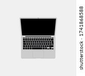 Macbook isolated on background. Laptop symbol modern, simple, vector, icon for website design, mobile app, ui. Vector Illustration