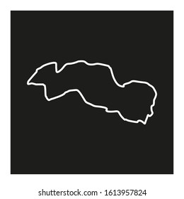 maccarthy island region map of the country of gambia