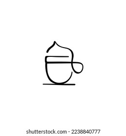 Macchiato Line Style Icon Design