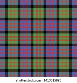 MacDonald Ancient Tartan. Seamless pattern for fabric, kilts, skirts, plaids