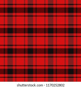 MacDonald Tartan pattern. Scottish cage. Scottish checkered background. Traditional scottish ornament. Scottish plaid in classic colors. Seamless fabric texture. Vector illustration