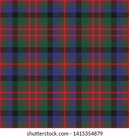 MacDuff Hunting Modern Tartan. Seamless pattern for fabric, kilts, skirts, plaids