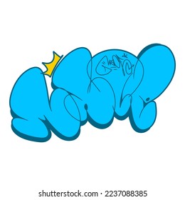 mace graffiti hand draw vector