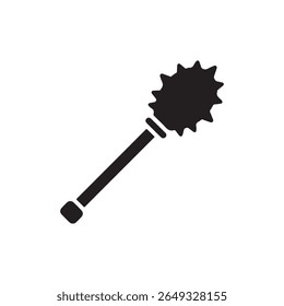 Mace icon for apps and web ui designs. simple isolated graphics