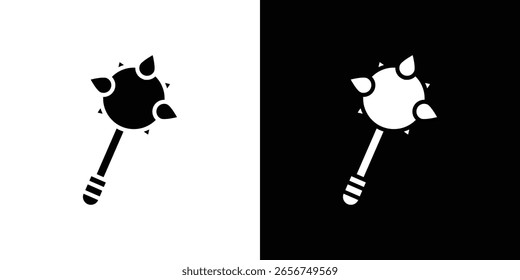 Silueta negra del icono de Mace para el Web, y el App móvil