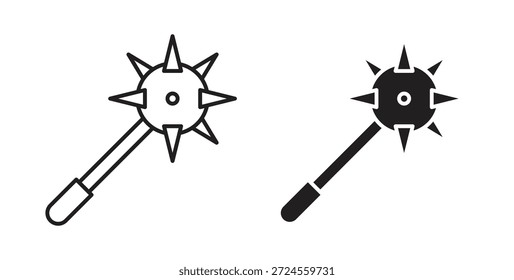 Icono de maza en estilo doodle y stroke.