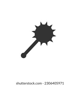 Mace Icon. Flat Style Design Isolated On White Background Vector sign