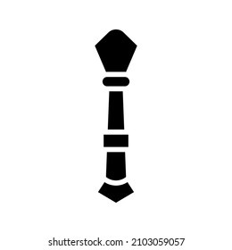 Mace icon isolated on white background