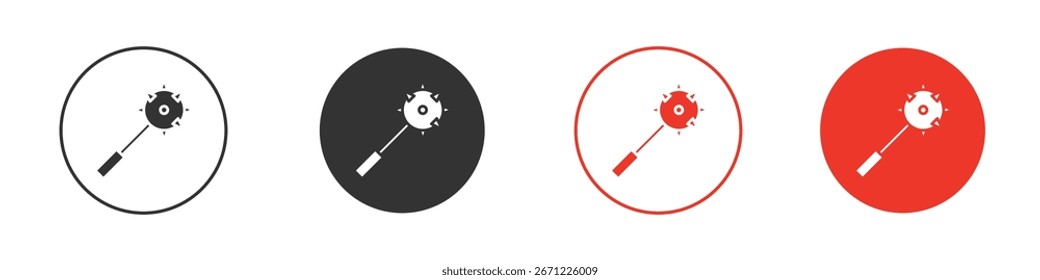 Icono de maza para el logotipo, símbolo de la muestra del Vector para el diseño