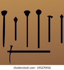 Mace icon set