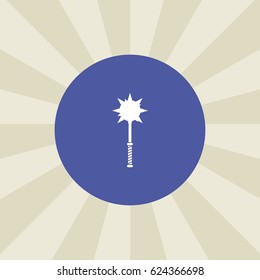 mace icon. sign design. background