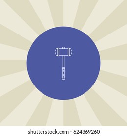 mace icon. sign design. background