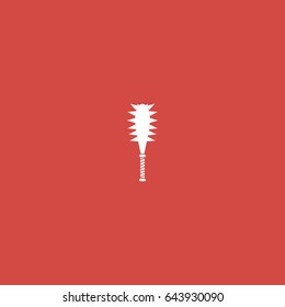 mace icon. sign design. red background