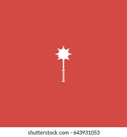 mace icon. sign design. red background
