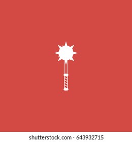 mace icon. sign design. red background