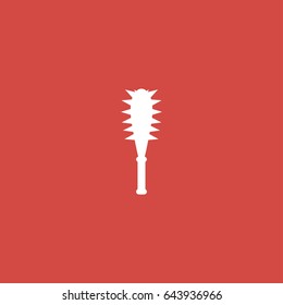 mace icon. sign design. red background