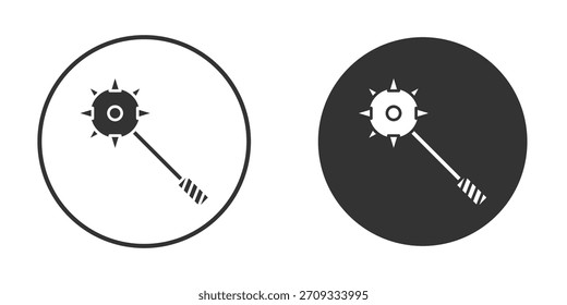 Estilo sólido del Iniciar sesión del símbolo del icono de la maza.