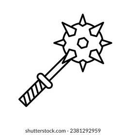 Vektorgrafik von Mace auf trendigem Design