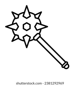 Vector de iconos de Mace en el diseño de moda