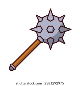 Mace icon vector on trendy design