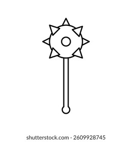 Mace icon vector weapon sign
