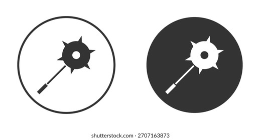 Icono de maza para diseño de Sitio web, logotipo para Web y App.