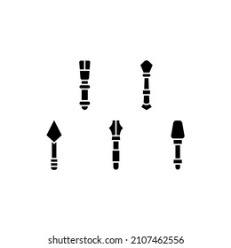 Symbol auf dem Moskitonetz einzeln auf weißem Hintergrund