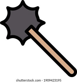 mace vector color line icon