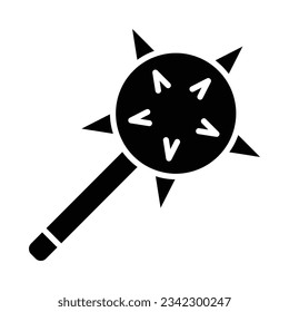 Icono De Glifo Vector Mace Para Uso Personal Y Comercial.
