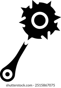 Ilustração de design de ícone de vetor Mace