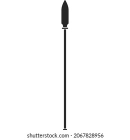 Mace vector icon.Black vector icon isolated on white background mace.