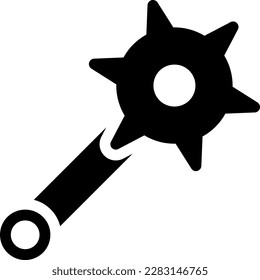 mace ilustración vectorial en un fondo transparente.Símbolos de calidad premium.Iconos vectoriales glifos para el diseño de conceptos y gráficos.