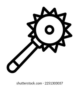 Mace Vector Line Icon Design