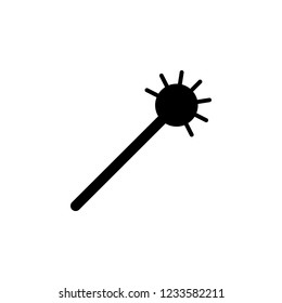 Mace weapon icon vector. Mace weapon sign Isolated on white background. Flat style for graphic design, logo, Web, UI, mobile app, EPS10