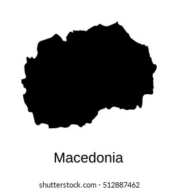Macedionia - high detailed vector map