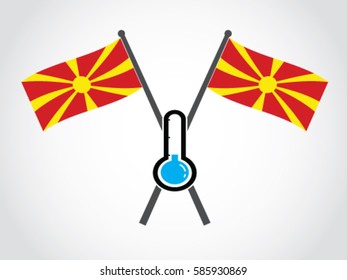 Macedonia Emblem Low Temperature