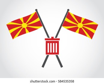 Macedonia Emblem Trash